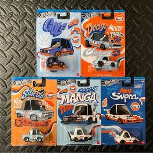 Hot Wheels silver series tooned Gulf set
